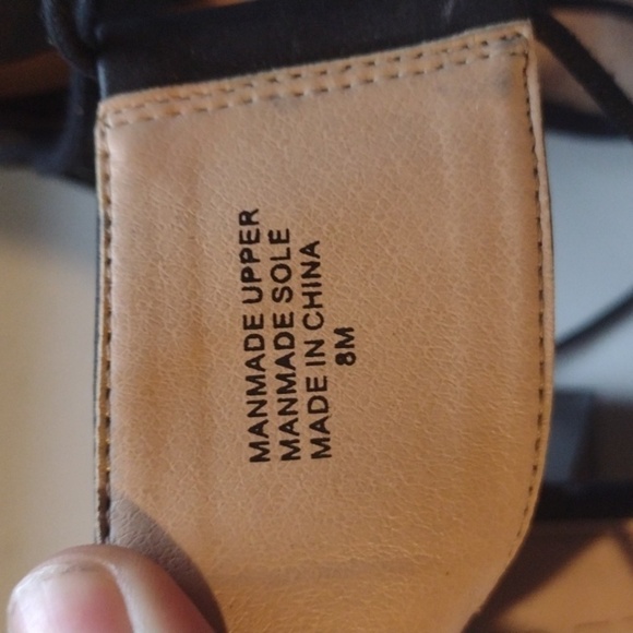 LOFT black lace up chunky heels size 8 - Picture 14 of 16